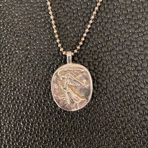 St. Michael Sterling Pendant Necklace
